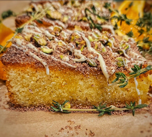 Orange and Thyme Traybake Cake (GF)
